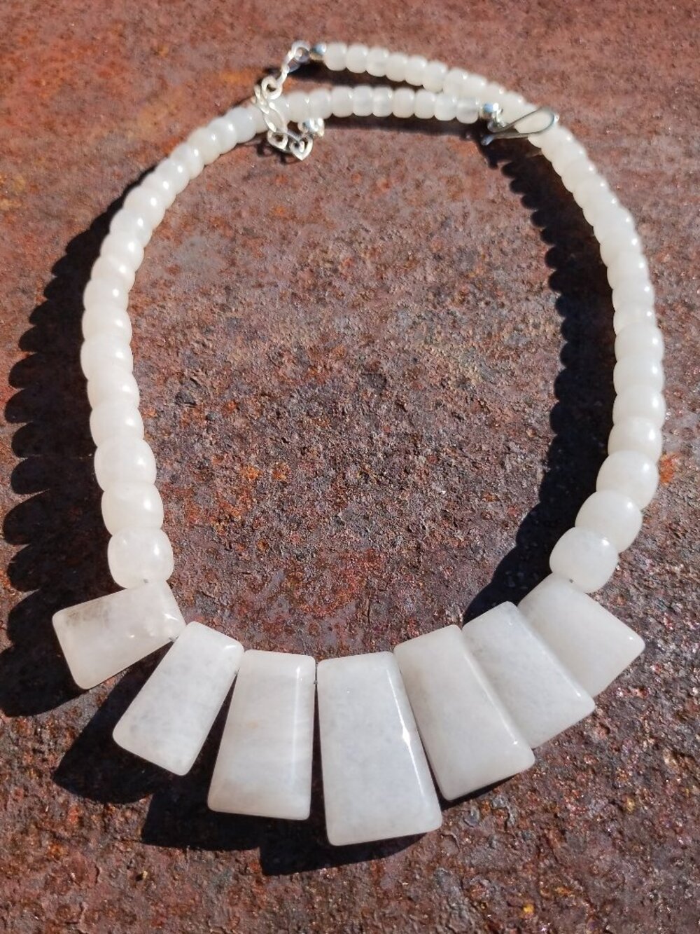 Jay King DTR mine finds Moonstone Necklace 925 Sterling Silver